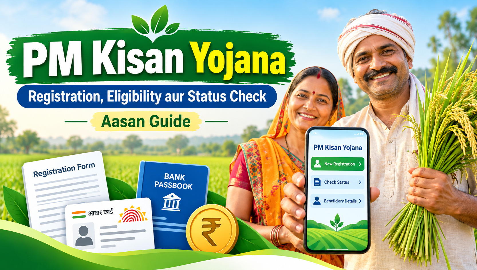 PM Kisan Yojana: Registration, Eligibility aur Status Check Kaise Kare