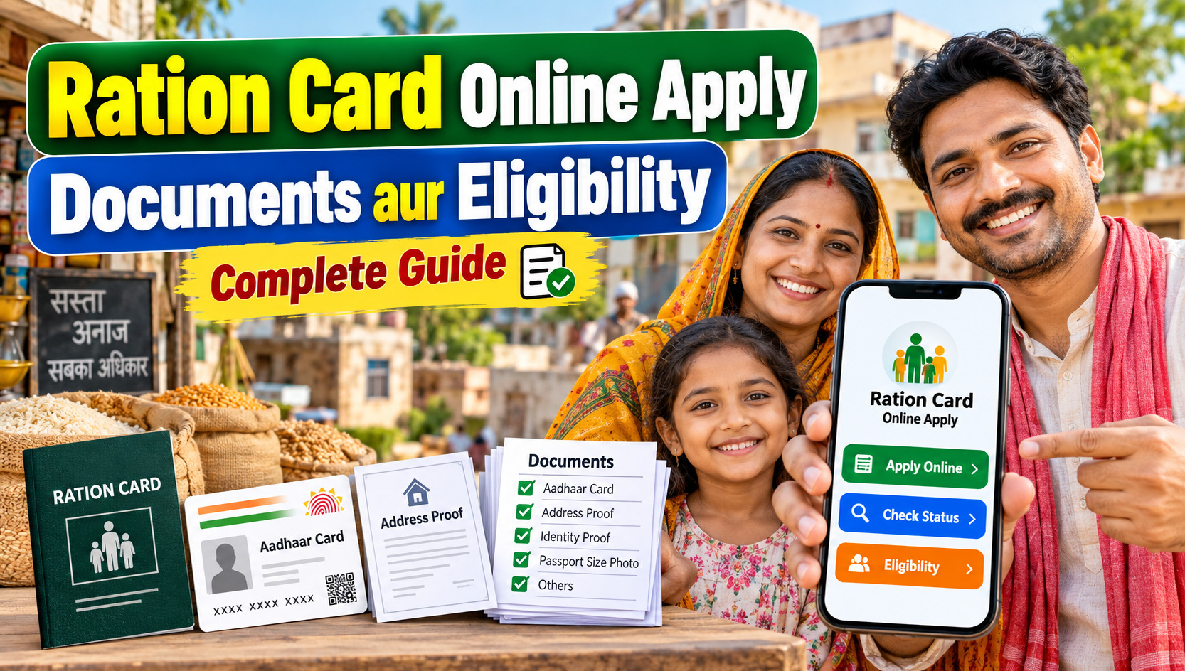 Ration Card Online Apply Kaise Kare? Documents aur Eligibility
